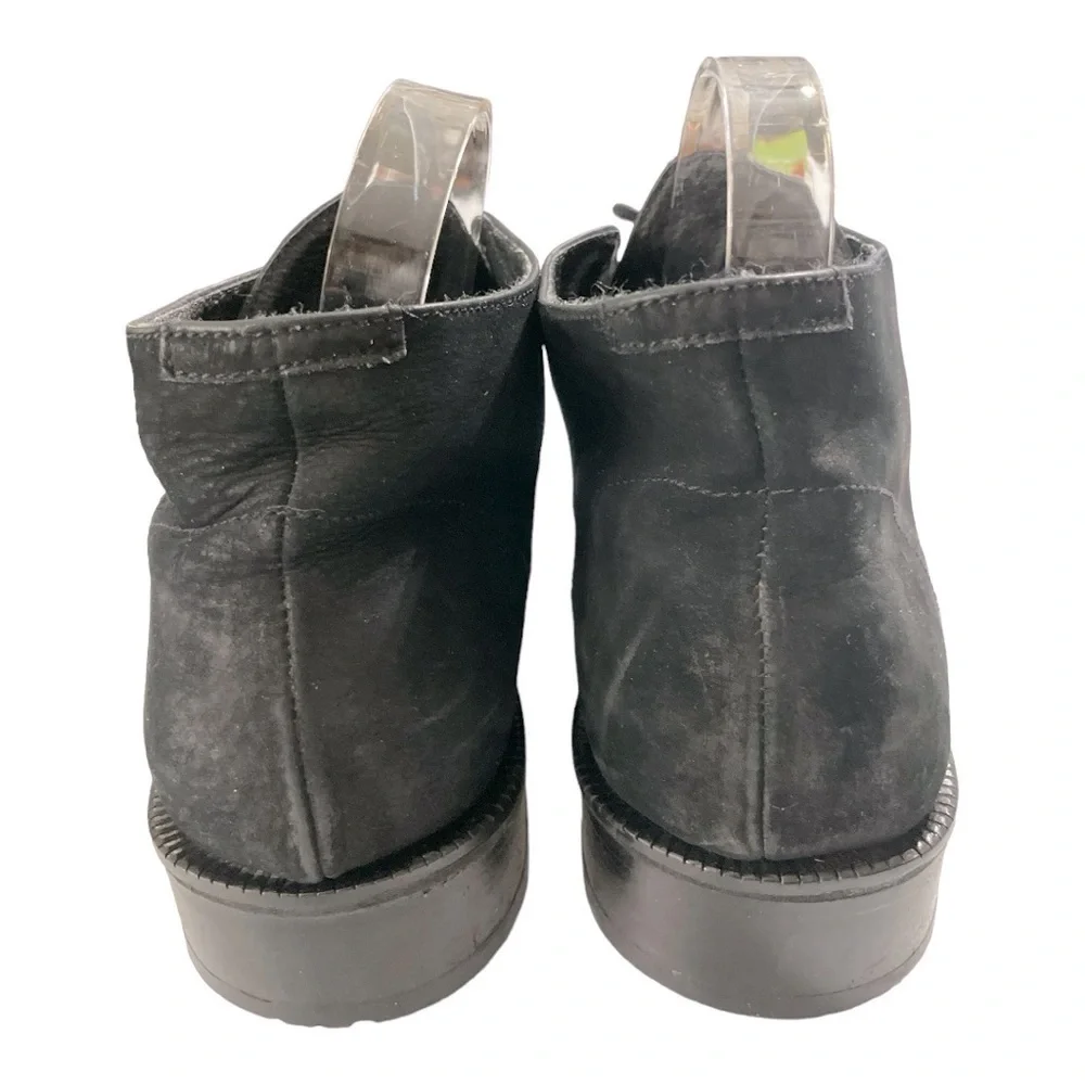 Scandro Mens Size EU 43 US 10 Black Boots Suede Uppers Lace Up